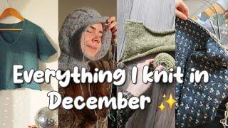 Everything I Knit In December & November || Knits & Babbles