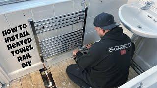 How To Remove A Radiator and Install A Heated Towel Radiator | Easy Step By Step DIY Guide