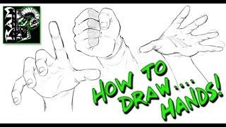 How to Draw Hands - Using Reference Photos -  Narrated by Robert Marzullo
