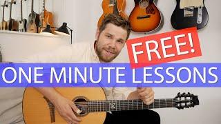 ProGuitar's "ONE MINUTE LESSONS"!