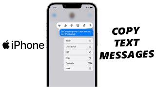 How To Copy A Text Message To Clipboard On iPhone