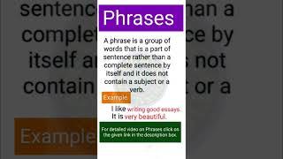 What is Phrase? #viral #phrases #theeducationalspan