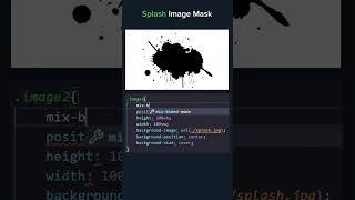 Splash Image Mask using CSS!  #html #css #javascript #cssproperties