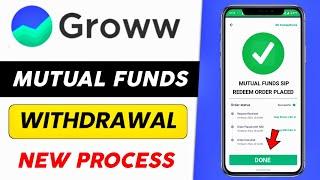 Mutual fund withdrawal Groww app | groww mutual fund reedem | groww  mutual fund withdraw kaise kare