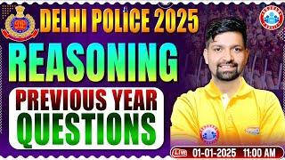 Delhi Police Vacancy 2025 | Delhi Police Reasoning PYQs | Delhi Police Reasoning Classes by RWA