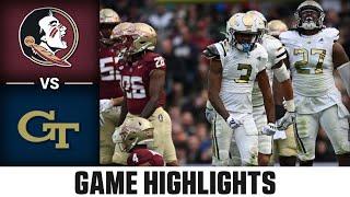 Florida State Seminoles vs. Georgia Tech Yellow Jackets Game Highlights | 2024 ACC Football