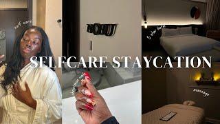 SOLO STAYCATION AND SELF CARE: staying at Nobu, the BEST massage, and holiday nails || Vlogmas Day 3