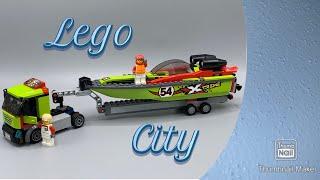 Lego City 60254 - Rennboot Transporter - Race Boat - Stop Motion - Zeitraffer - Time Lapse