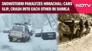 Shimla News | Multiple Vehicle Collisions In Shimla As Snowfall Makes Roads Slippery