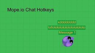 Mope.io Chat Hotkeys