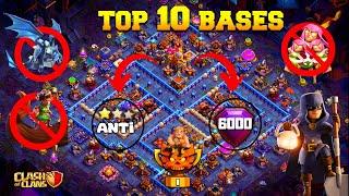 Top 10 *CORNER TH* Town Hall 16 Base With Link | Th16 Anti Root Rider * WAR , PUSHING* Base .