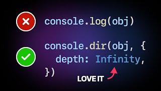 Going weirdly deep on console.log