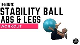 STABILITY BALL ABS & LOWER BODY | 13- MINUTES|