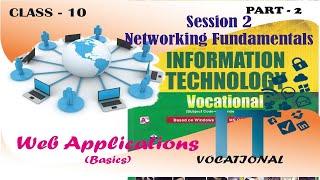 Unit-2 Web Applications | Session 2 Networking Fundamentals IT Vocational CBSE Class 10 Part-2