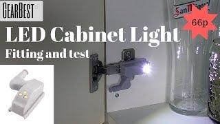 LED Cabinet cupboard Hinge Light.  Gearbest.com