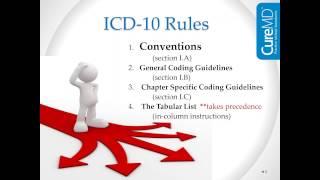 ICD 10 conventions and guidelines