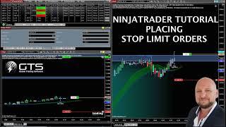NinjaTrader Tutorial - Placing Stop Limit Orders