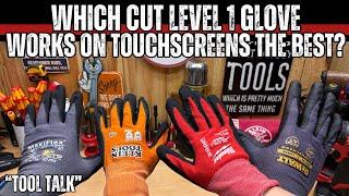 Which Cut Level 1 Glove Works on Touchscreens the Best? #dewalt #milwaukee #klein #maxiflex #tools