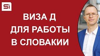 Национальная виза (виза Д) для работы в Словакии | SlovakiaInvest