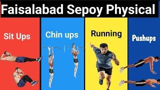 Today Physical of Sepoy in Faisalabad Region | All Requirements was very tough | Pushups Chinups