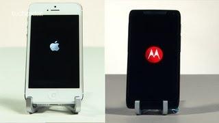 Motorola Razr i vs iPhone 5 Speed Test Comparison