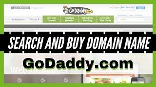 Godaddy Domain Purchase Walkthrough - Search and Buy