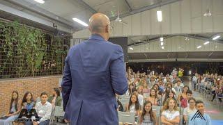 ANDY AMIR  MOTIVATION TALKSHOW AT FAMOUS UNIVERSITY IN MEDELLIN COLOMBIA