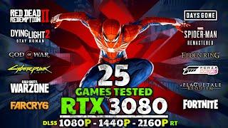 GeForce RTX 3080 10GB Test In 25 Games ( 1080p, 1440P, 4K, DLSS & RT )