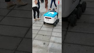 Moscow city - Yandex Food Delivery Robot.