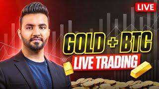 GOLD & BTC Live TRADING | XAUUSD Trading Live Stream | MSB FX