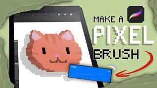 How to make a PIXEL BRUSH in PROCREATE