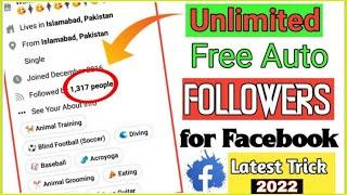 How To Get Unlimited Real Followers On Facebook | Facebook auto follower 2022
