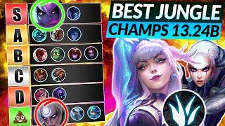 NEW JUNGLE Champions TIER LIST (Best Champs to MAIN) - LoL 13.24b Meta Guide