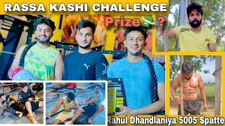 Rahul Dhandlaniya 5005 Spatte Challenge |Rassa Kassi Game Show| Rope Pulling Challenge #vlog #viral