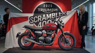 "2025 Triumph Scrambler 400X: The Ultimate Ride for Every Terrain!"