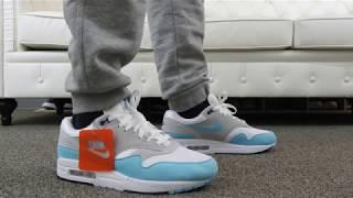 Nike Air Max 1 Anniversary Aqua On Feet Review!!!!