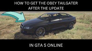 How To Get The Obey Tailgater After The Update In GTA 5 Online