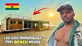 My $20,000 Minimalist Tiny Beach House | Suntaa Beach Box | Accra Ghana!