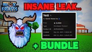 *LEAKED* NEW YETI MYTHICAL FRUIT + HOLIDAY BUNDLE SHOWCASE | Blox Fruits Christmas Update