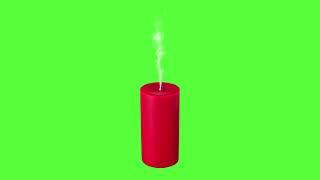 Burned Out Candle | Candle With Smoke | Free Green Screen Footage