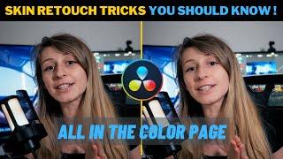 The 3 Best TOOLS in the Color Page to CLEAN UP THE SKIN ! - Davinci Resolve Tutorial