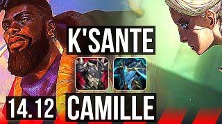 K'SANTE vs CAMILLE (TOP) | 6 solo kills, 7/2/7, 800+ games | EUW Challenger | 14.12