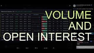 Going over Options Volume + Open Interest