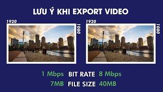 Bitrate video | Cách xuất file chuẩn dung lượng và không bị nặng trong premiere pro cc