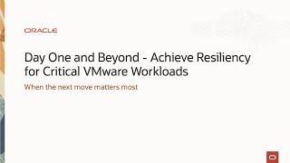Did You Know? – How to achieve resiliency for your critical VMware workloads