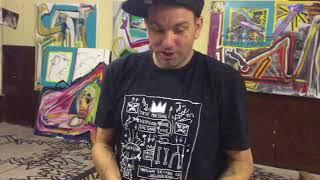 Al Diaz cofounder of  SAMO©…with Jean-Michel Basquiat Visits the Studio