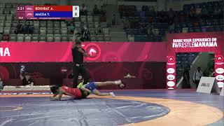 Round 2 FS - 38 kg: A. BEKHBAT (MGL) v. Y. MAEDA (JPN)