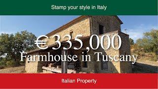 Tuscan farmhouse for €335,000. Create your Italian dream home.