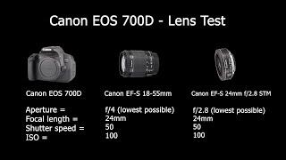 Canon 18-55mm Kit Lens VERSUS Canon 24mm f/2.8 STM Pancake Lens