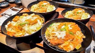 注文殺到カツ丼ラッシュ！信じられない神業注文さばきが炸裂する大衆食堂の１日に密着丨Katsudon and Tempura - Food in JAPAN